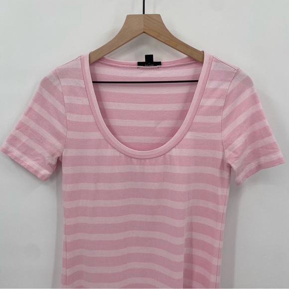 J. Crew Knit Pink Stripe Midi Dress Extra Small - Picture 5 of 6